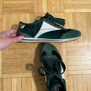 Bally (of Switzerland) Green and White jogger Sneakers